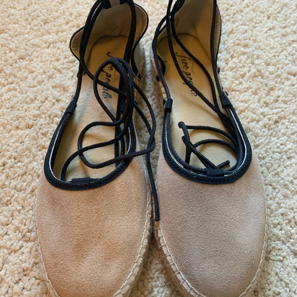 Free People Lace up espadrilles